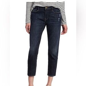 Frame Denim Dark Indigo Ankle Jeans Le garçon Crop in 28